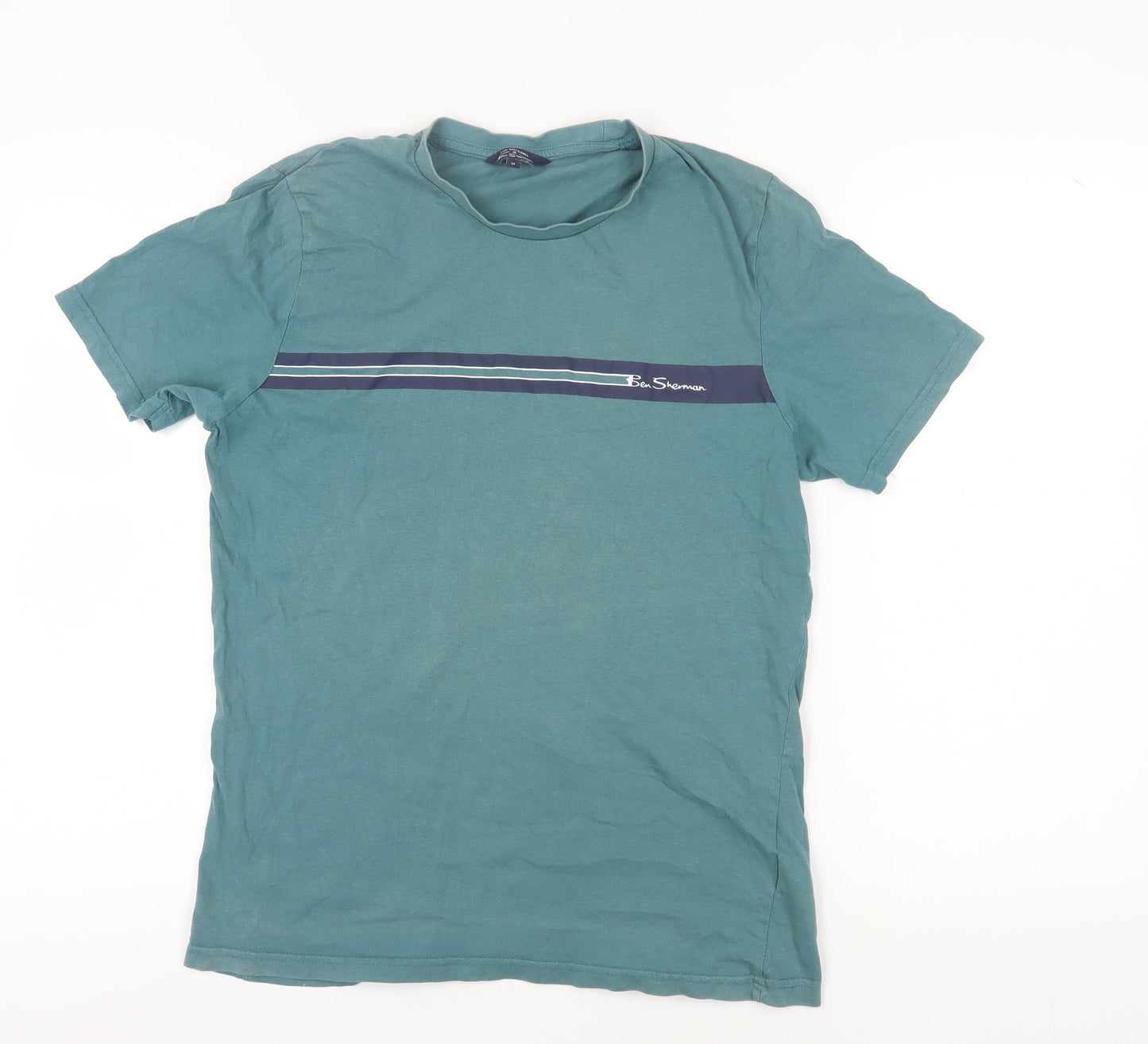 Mens UK Size M Ben Sherman Teal  T-Shirt