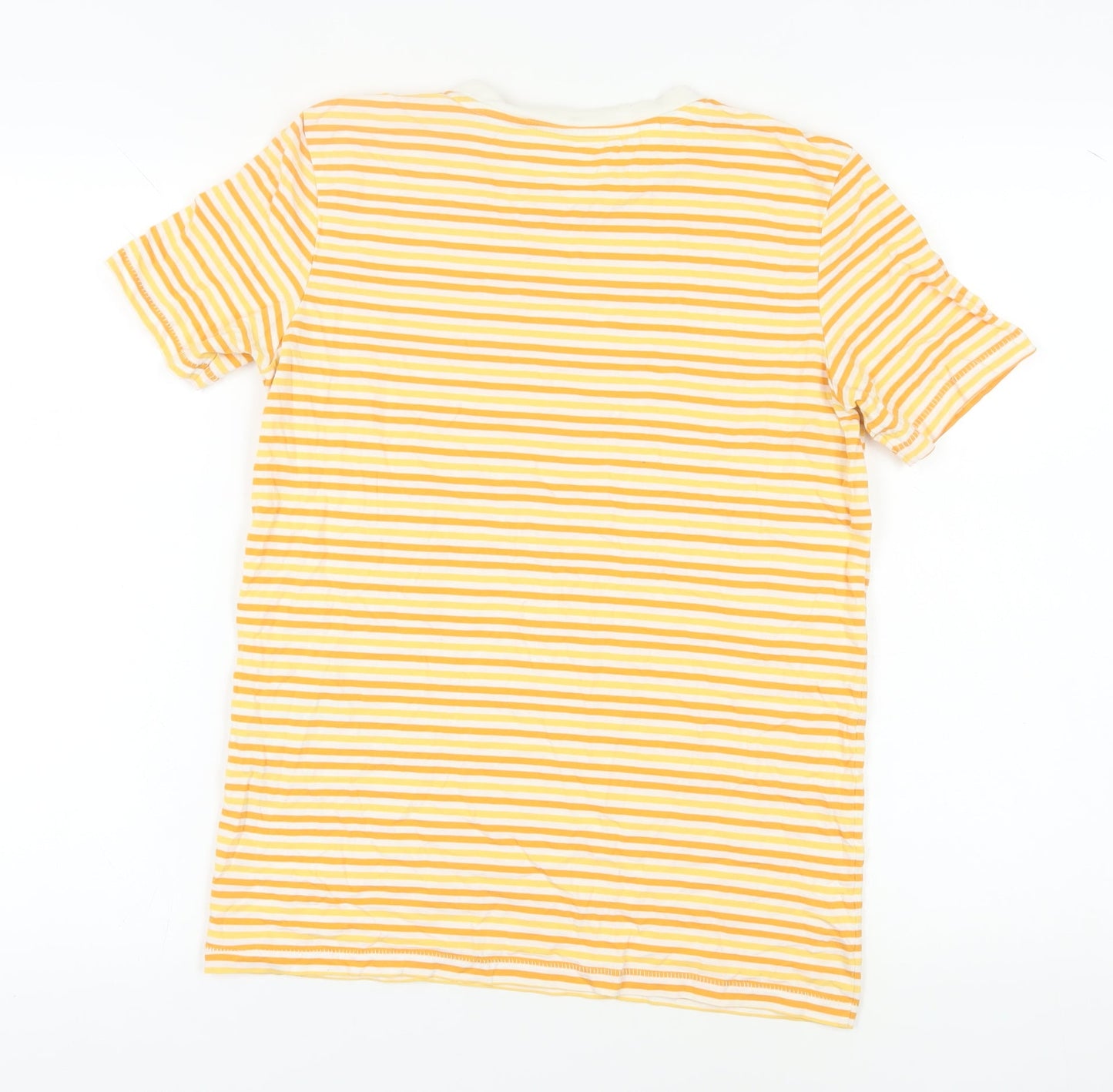 Womens UK Size S Selected Femme Yellow Basic T-Shirt