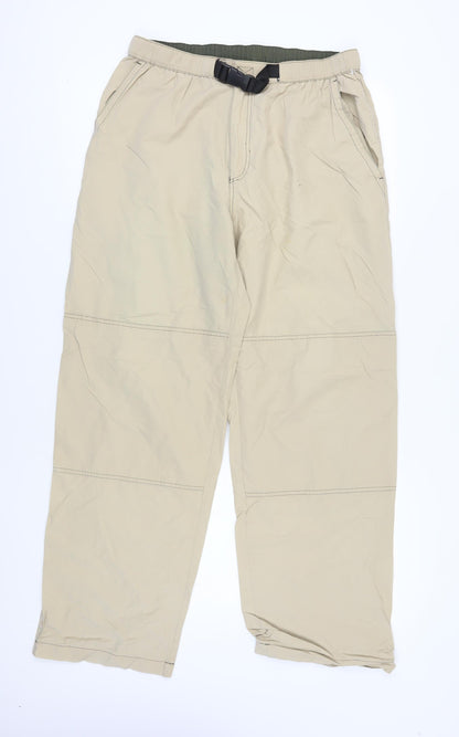 Womens UK Size L Old Navy Relaxed Fit Cargo Beige Trousers