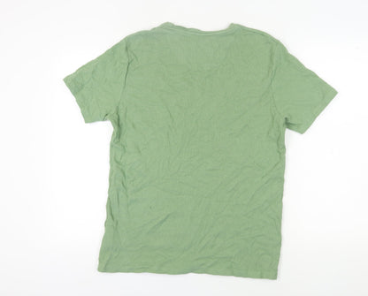 Mens UK Size XL Brave Soul Green  T-Shirt