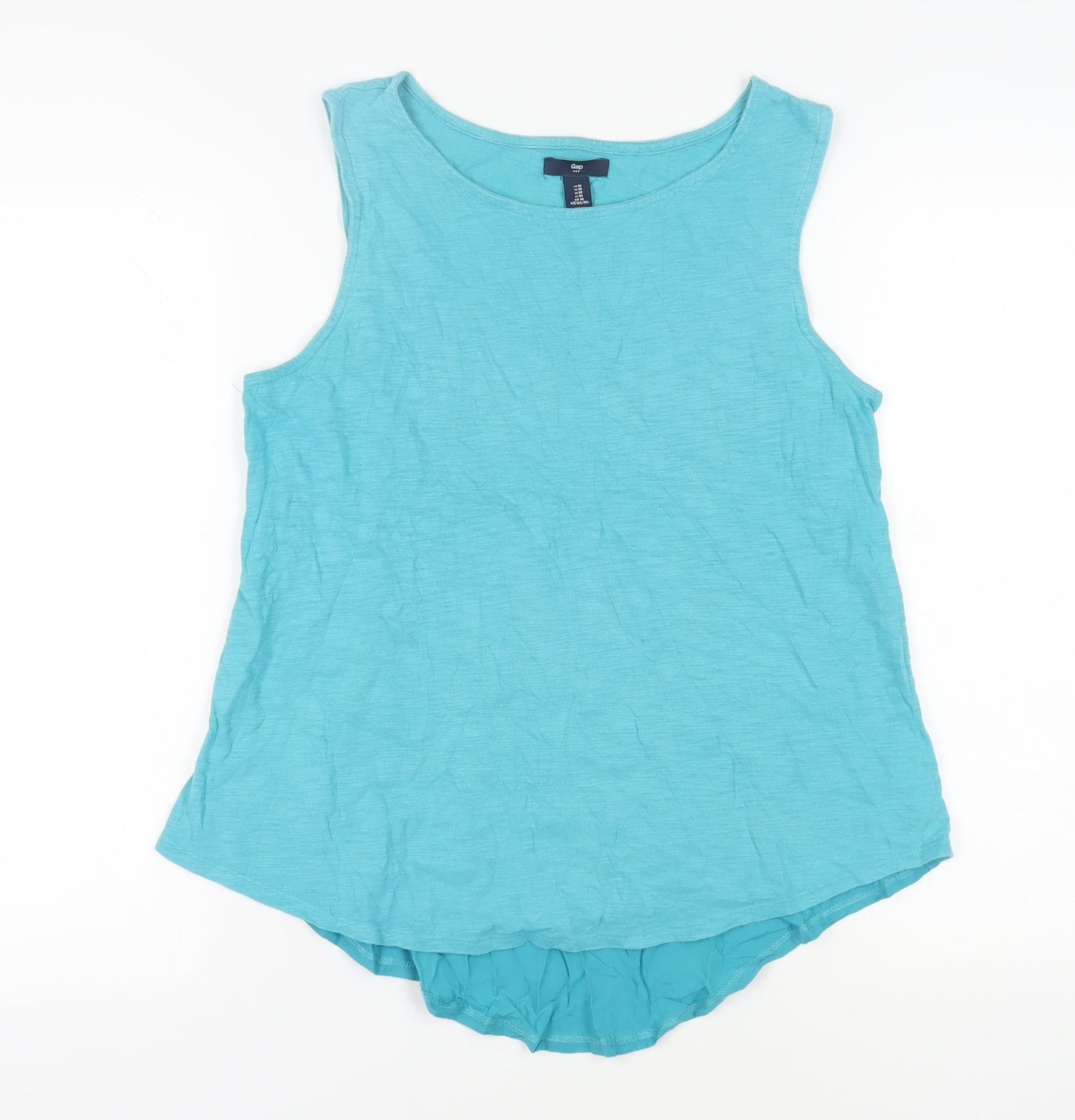 Womens UK Size M Gap Blue Basic Tank