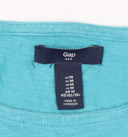Womens UK Size M Gap Blue Basic Tank