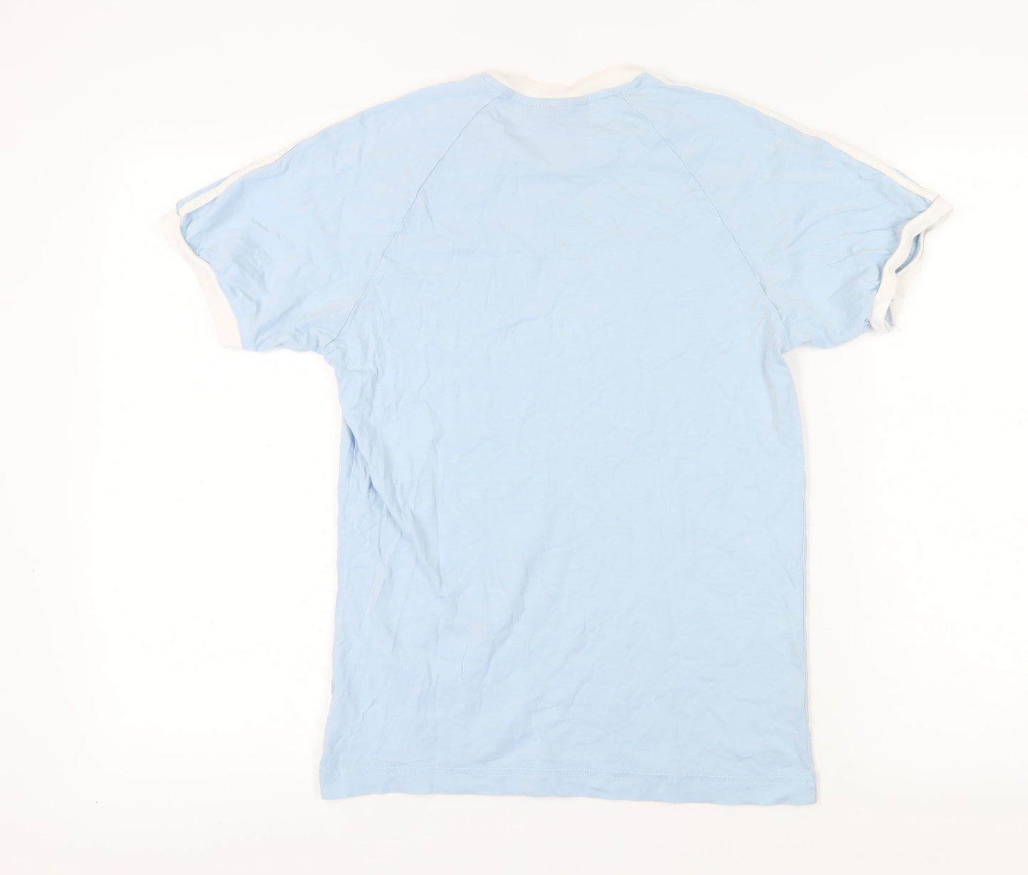 Unisex Adults UK Size S adidas Blue Ringer T-Shirt