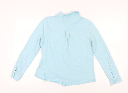 Womens UK Size M Woolovers Blue  Button-Up