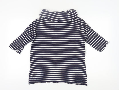 Womens UK Size XS Gap Blue Jersey Blouse