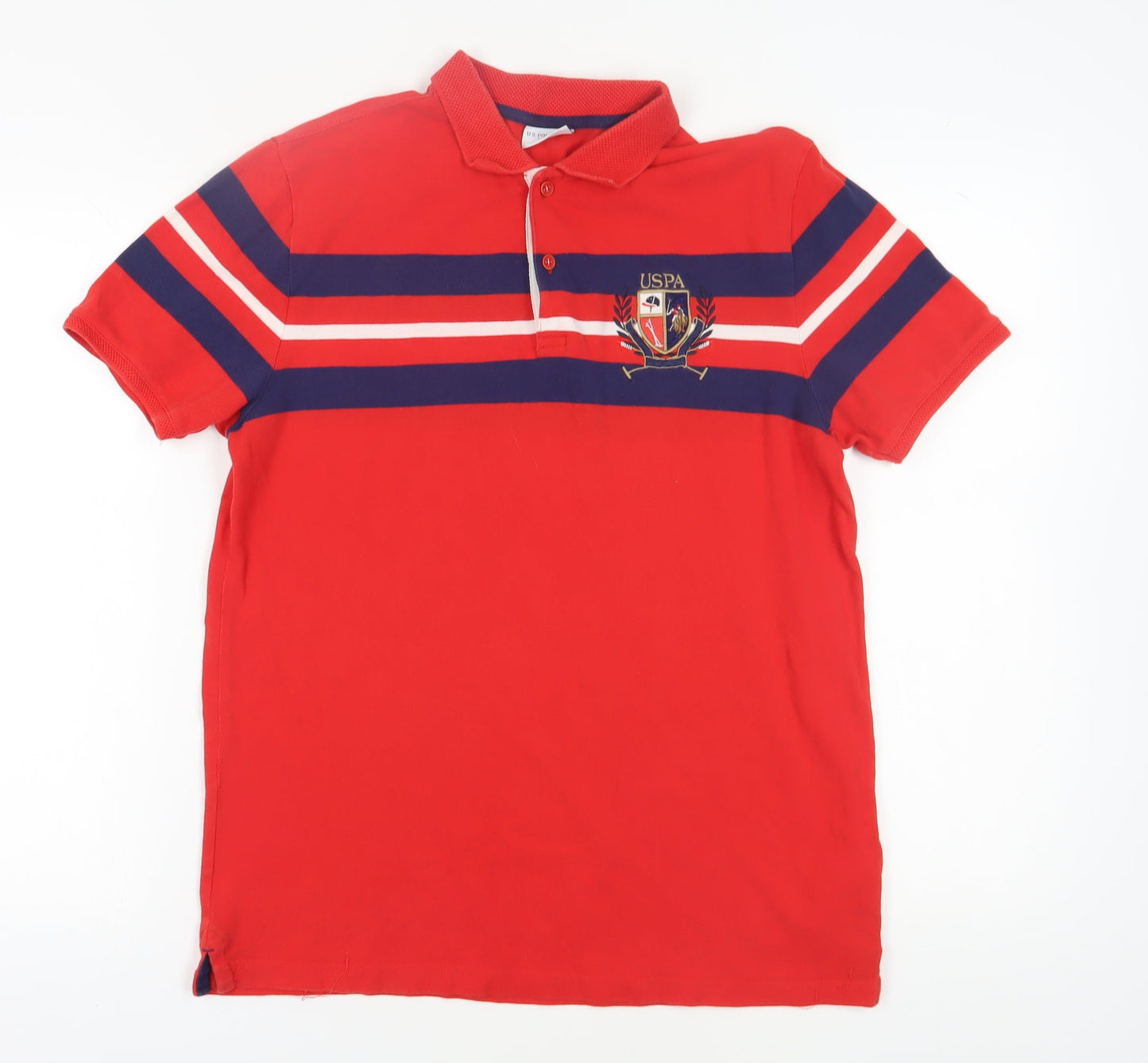 Mens UK Size L US Polo Assn Cotton Polo Shirt