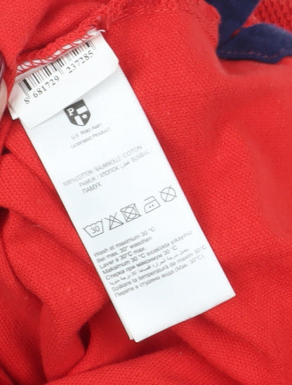 Mens UK Size L US Polo Assn Cotton Polo Shirt