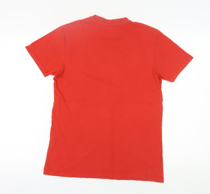 Marvel Deadpool Men's Red Cotton T-Shirt, Size M