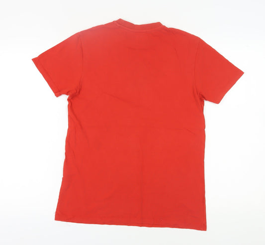 Marvel Deadpool Men's Red Cotton T-Shirt, Size M