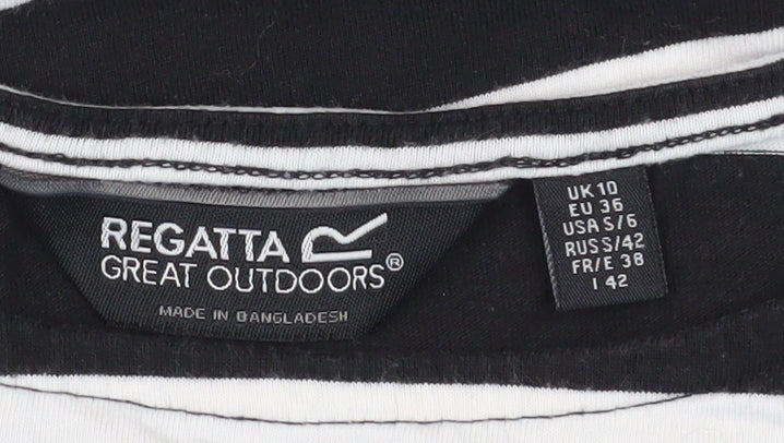 Womens UK Size 10 Regatta Black Basic T-Shirt
