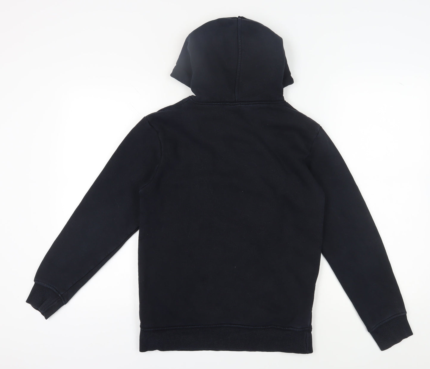 Voi Jeans Men's Black Pullover Hoodie, Size S, Logo Accent