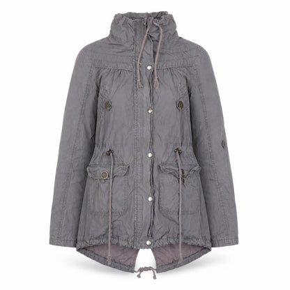 Womens UK Size 8 Dorothy Perkins Grey Parka Coat