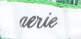 Aerie Women's Green Geometric Cropped Tank Top Size S