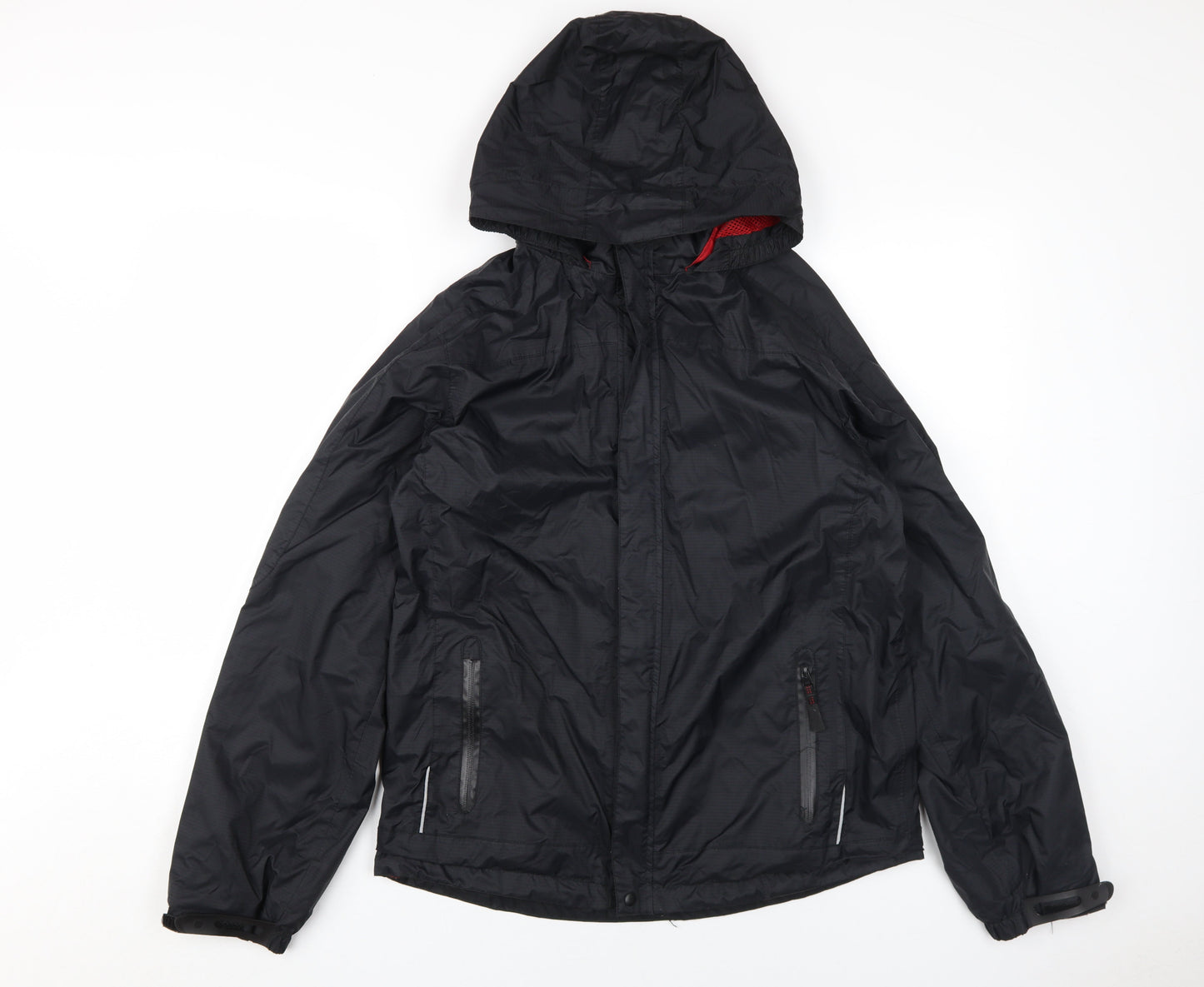 Mens UK Size XS the kit Black Windbreaker Coat