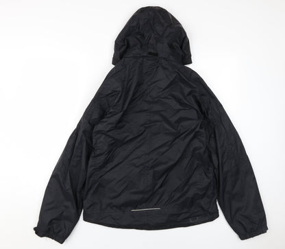 Mens UK Size XS the kit Black Windbreaker Coat