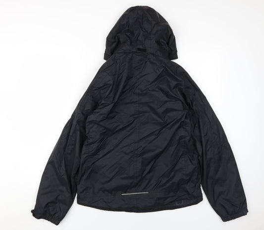 Mens UK Size XS the kit Black Windbreaker Coat