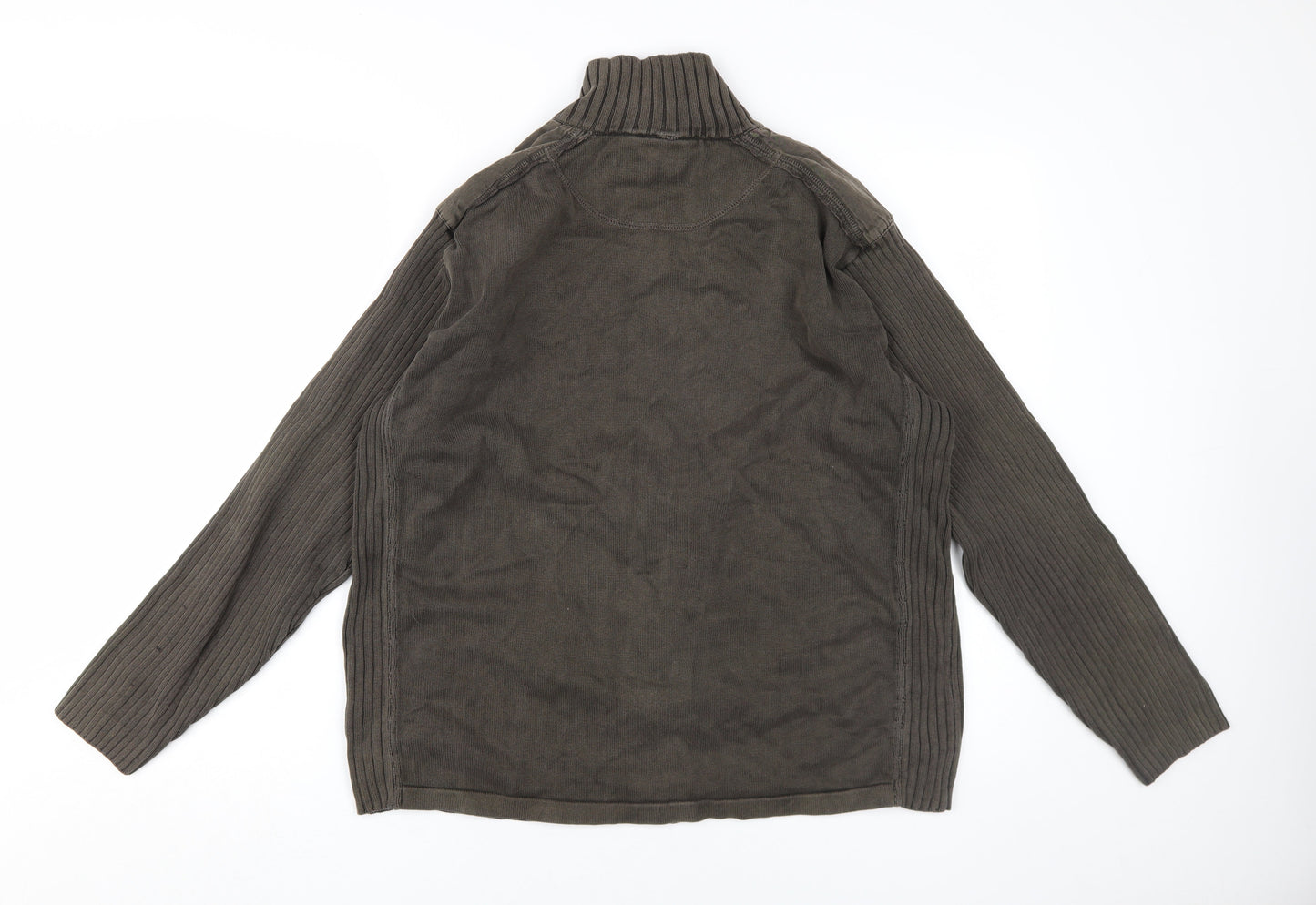 Next Men's Brown Full Zip Jumper Size L