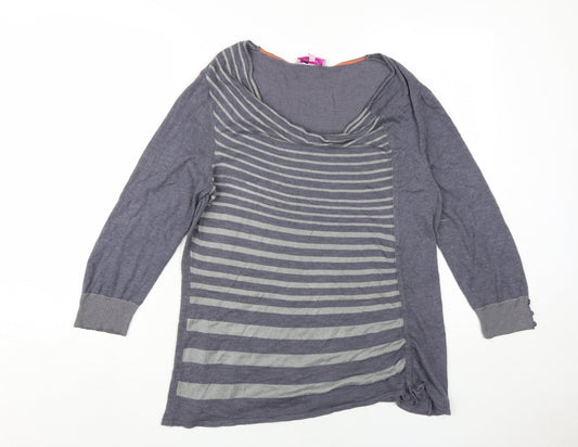 Womens UK Size 16 Marks and Spencer Grey Tunic Jumper