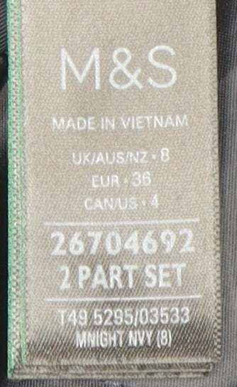 Marks & Spencer Women's Black Military Jacket Size 8