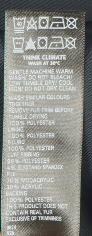 Marks & Spencer Women's Black Military Jacket Size 8