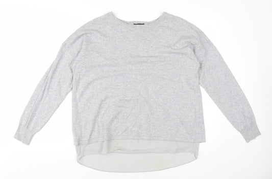 Womens UK Size 14 Marks and Spencer Grey Pullover Jumper