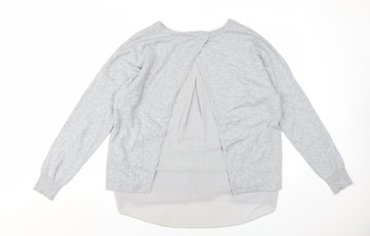 Womens UK Size 14 Marks and Spencer Grey Pullover Jumper