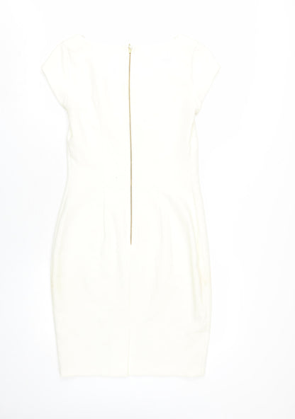 Almari Women’s Ivory Bodycon Dress - Size 10