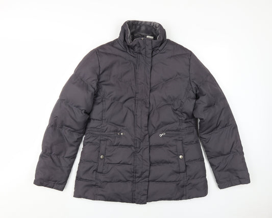 Womens UK Size M Larry Levine Black Puffer Jacket