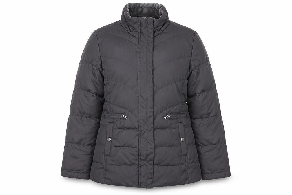 Womens UK Size M Larry Levine Black Puffer Jacket
