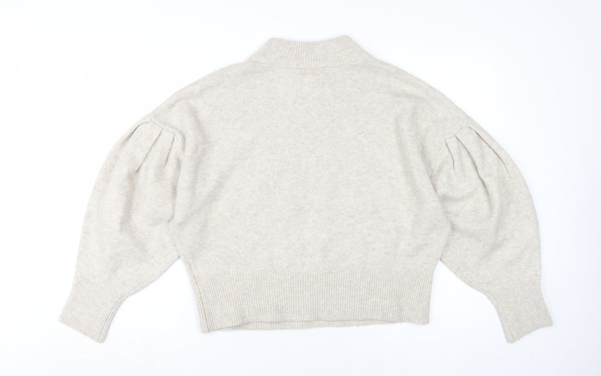 Womens UK Size M H&M Beige Pullover Jumper