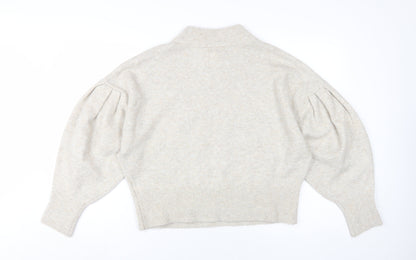 Womens UK Size M H&M Beige Pullover Jumper