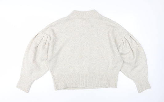 Womens UK Size M H&M Beige Pullover Jumper