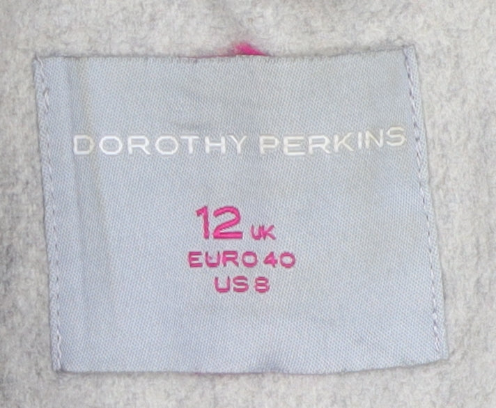 Womens UK Size 12 Dorothy Perkins Beige Overcoat