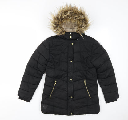 Teens UK Size 11yrs NEXT Black Puffer Jacket