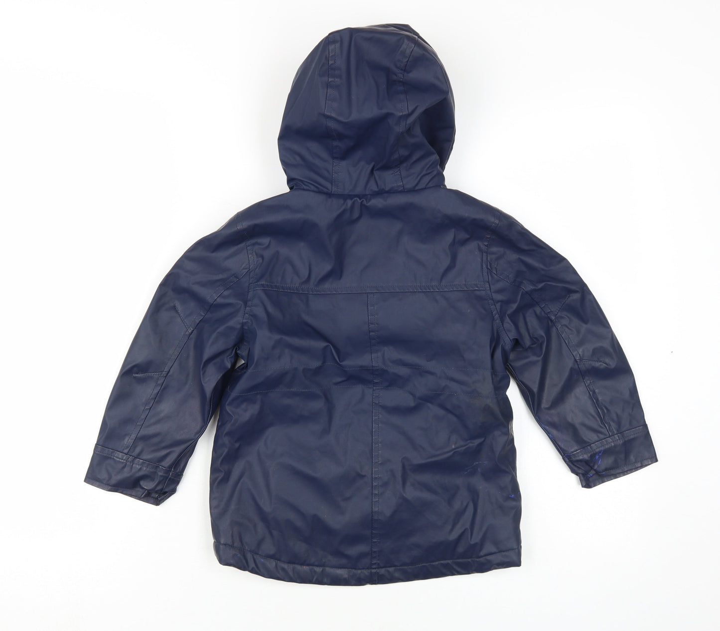 John Lewis Boys Blue Parka Coat 3 Years Winter Hooded