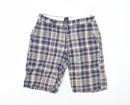 Gap Men's Multicoloured Plaid Chino Shorts 29