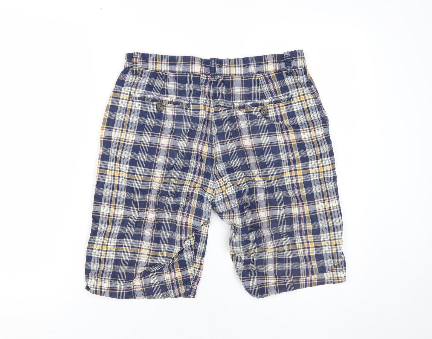 Gap Men's Multicoloured Plaid Chino Shorts 29