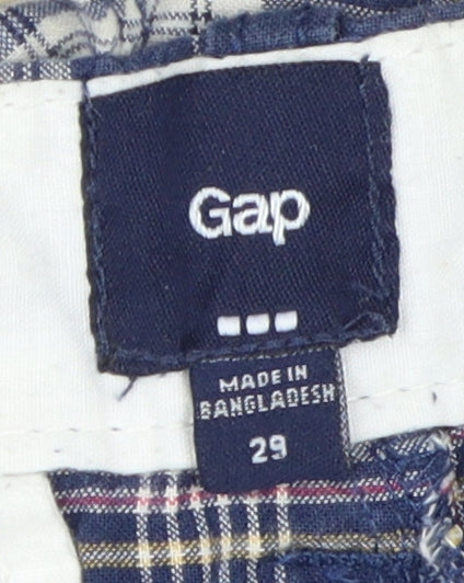 Gap Men's Multicoloured Plaid Chino Shorts 29