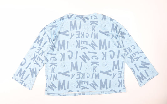 Disney Women's Blue Crew Neck Jumper Size 16