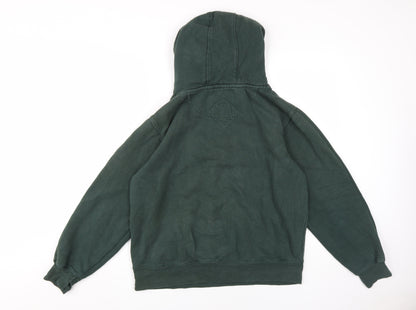 USHI Men's Green Pullover Hoodie, Logo, Size M, Hooded