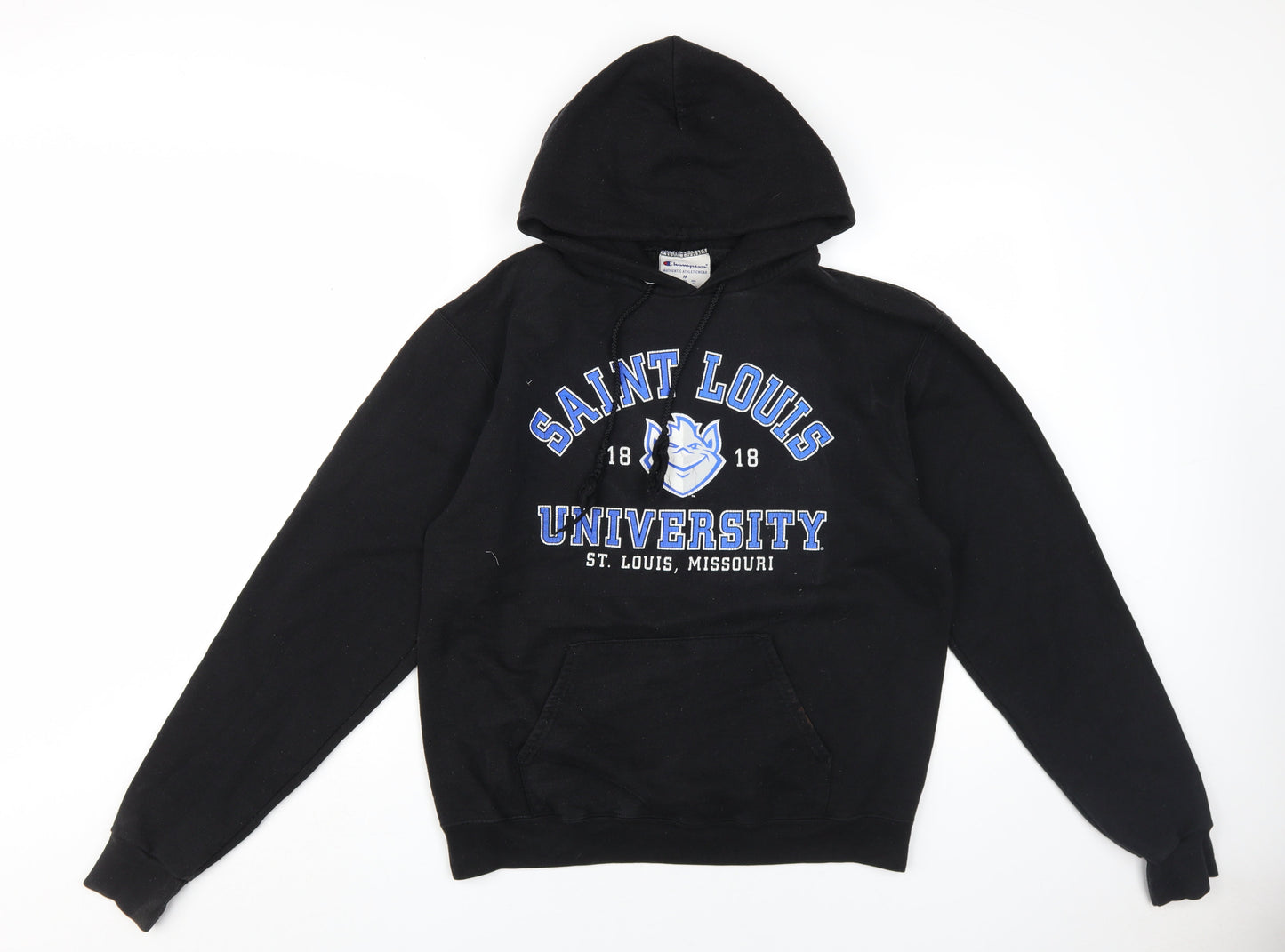 Mens UK Size M Champion Black Pullover Hoodie