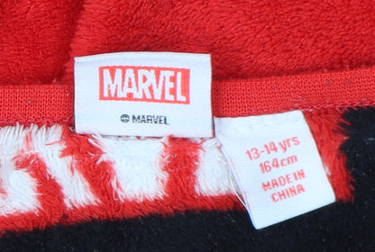 Marvel Boys Red Black Superhero Long Sleeve Pyjama Top
