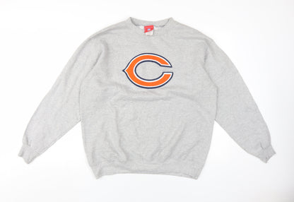 Mens UK Size M NFL Grey Pullover Sweatshirt