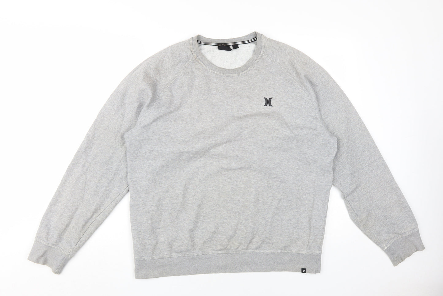 Mens UK Size L Hurley Grey Pullover Sweatshirt
