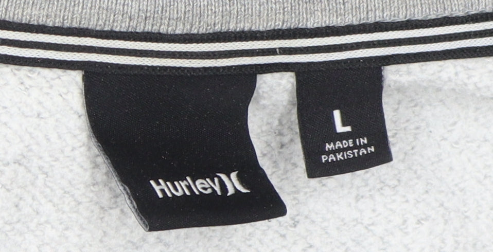 Mens UK Size L Hurley Grey Pullover Sweatshirt