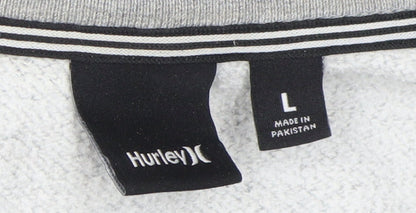 Mens UK Size L Hurley Grey Pullover Sweatshirt