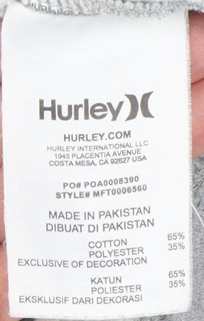 Mens UK Size L Hurley Grey Pullover Sweatshirt