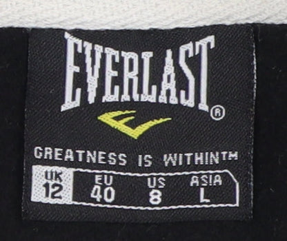 Everlast Women's Black Hoodie Size 12 Polyester Logo
