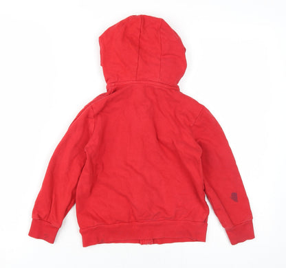 Marvel Spider-Man Boys Red Full Zip Hoodie, 5-6 Years