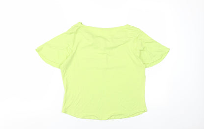 Precis Petite Women's Green Cowl Neck Top M